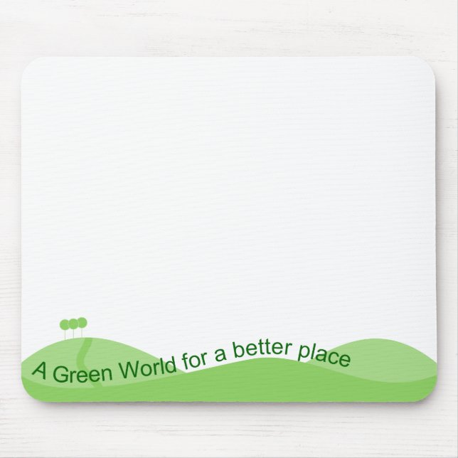 Green World Mouse Pad (Front)