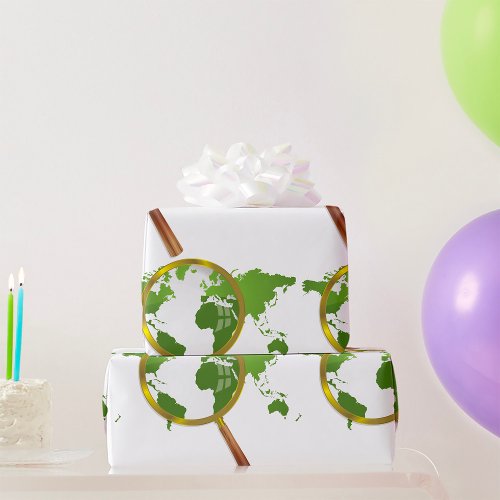 Green World Wrapping Paper