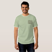 Green World's Greatest Dad Embroidered T-Shirt | Zazzle