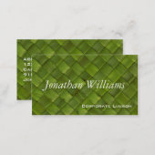 Green Woven Rattan Professional Business Cards (Front/Back)