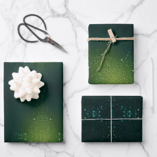 Green wrap with Sprinkles Wrapping Paper Sheets
