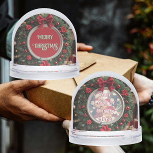 Green Wreath Customer Appreciation Snow Globe