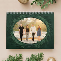 Green Wreath Photo Christmas Gift Calendar