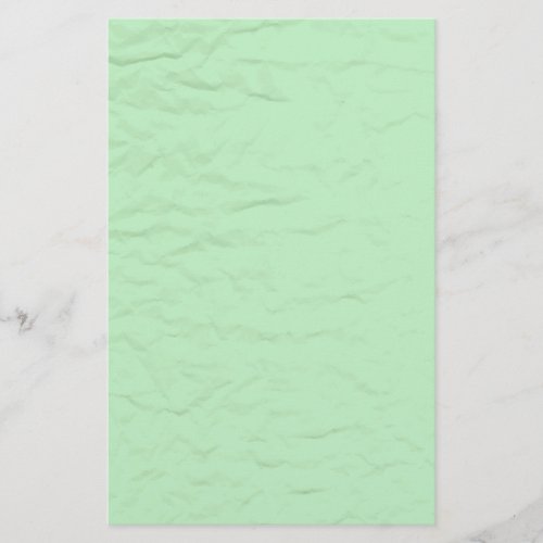 Green Wrinkled Paper Stationery