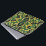 Green Yellow Alligator Crocodile Dragon Leather Laptop Sleeve<br><div class="desc">Beautiful green,  yellow and black realistic alligator or crocodile leather texture pattern. Dragon,  snake or serpent scales modern artistic design for a holiday gifts.</div>