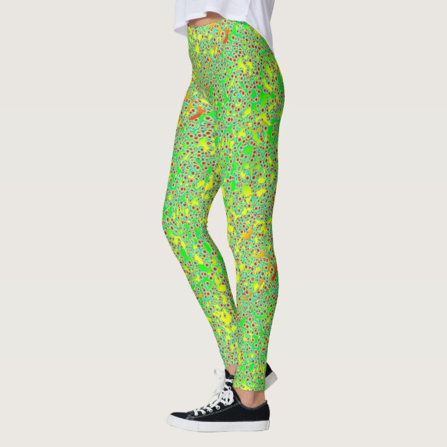 Green, Yellow and Hot Pink Leggings (Left)