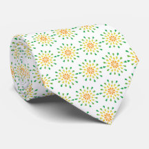 Green, yellow and orange teardrops