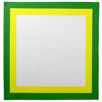 Green Yellow and White Napkins