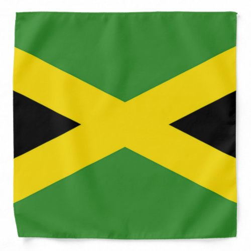 Green Yellow Black Jamaican Flag Bandana