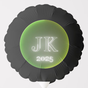 Green Yellow Circle Logo Design JK 2025 Balloon