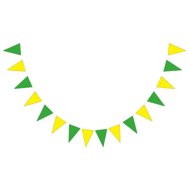 Green Yellow colors + your ideas Bunting Flags (All)