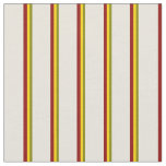 [ Thumbnail: Green, Yellow, Dark Red, and Beige Pattern Fabric ]