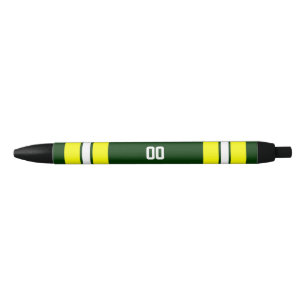 Green & Yellow Football Team Personalized Pen