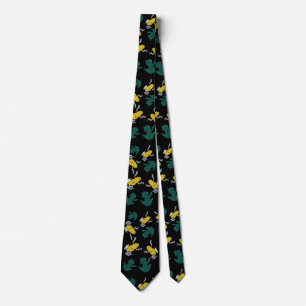 Green Yellow frogs Neck Tie