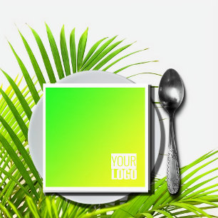 green yellow gradient  add logo napkins