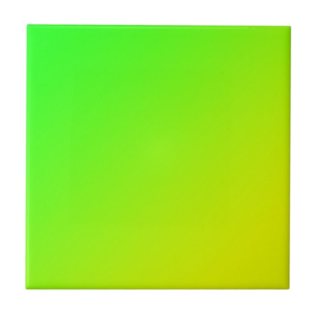 green yellow gradient     ceramic tile (Front)