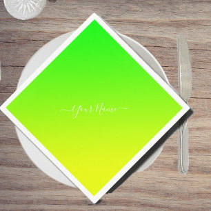 green yellow gradient - elegant napkins