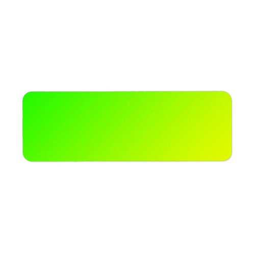 green yellow gradient   label