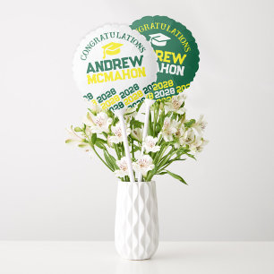 Green & Yellow Graduation Centerpiece Balloon