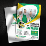 Green Yellow House Cleaning Housekeeping Maid  Flyer<br><div class="desc">Promote your residential and commercial cleaning services with this Green Yellow House Cleaning Housekeeping Maid Flyer eye-catching flyer template. Featuring a clean and modern design with customizable colors and space for your logo, services offered, and contact information. The included QR code makes it easy for potential clients to book your...</div>