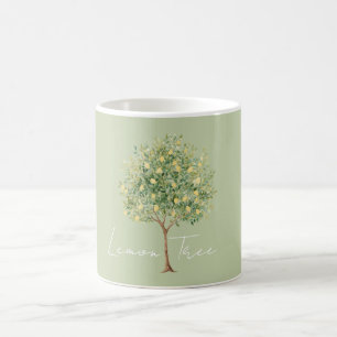 Green Yellow Lemon Tree Coffee Mug