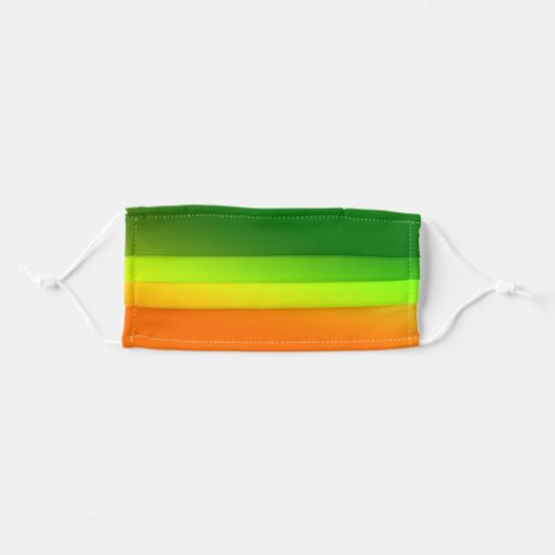 Green yellow orange simple minimalcustomadd your adult cloth face mask