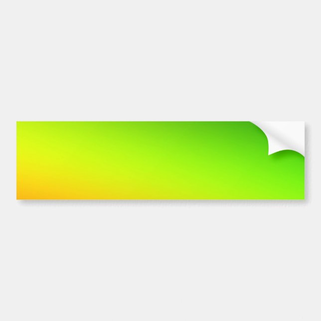 Green yellow orange simple minimal.custom.add your bumper sticker (Front)