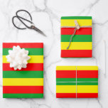 Green Yellow Red Reggae Rasta Wrapping Paper Sheet<br><div class="desc">Give your gifts the perfect personal feel.</div>