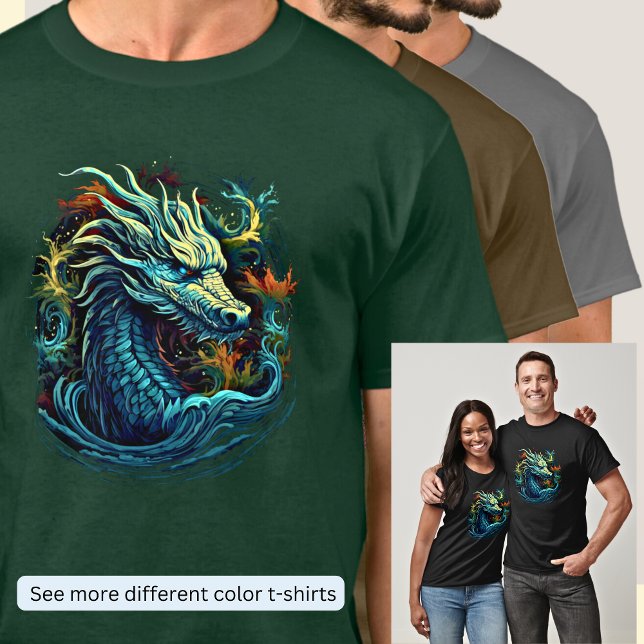 Green Yellow Red Sea Dragon T-Shirt (Creator Uploaded)