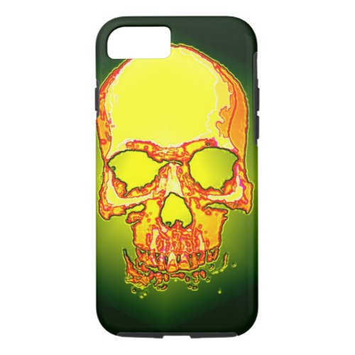 Green Yellow Skull Heavy Metal Fantasy Art iPhone 87 Case