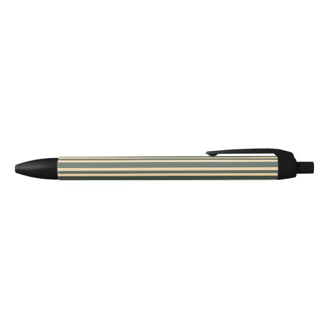Green Yellow Stripes Pattern Pen (Top)