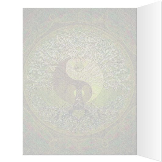 Green Yin Yang Mandala with Tree of Life (Inside (Left))