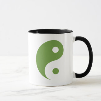 Green Yin Yang Taoist Symbol Mug