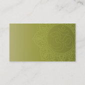 Green Yoga - Business Business Card (Back)