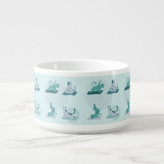 Green Yoga Cats Bowl