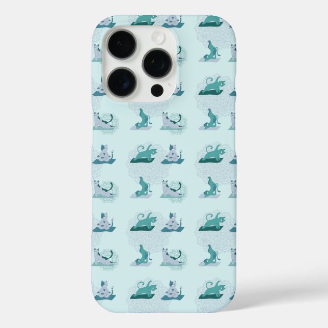 Green Yoga Cats Case-Mate iPhone Case (Back)