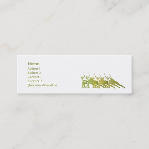 Green Yoga - Skinny Business Card Templates