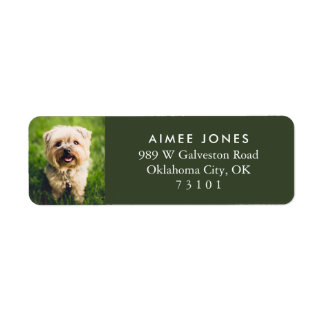 Green Your Pet's Photo Custom Return Address Label