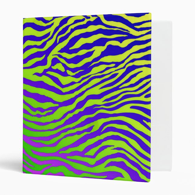 Green Zebra 3 Ring Binder (Front/Inside)