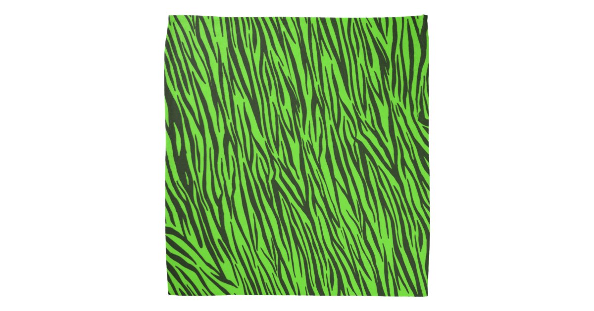 Zebra Striped Print Bandana
