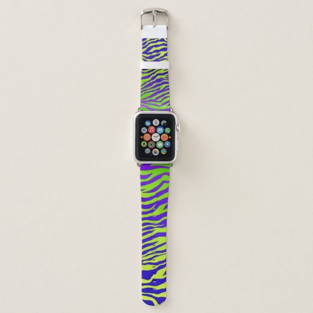 Green Zebra Apple Watch Band (Front)