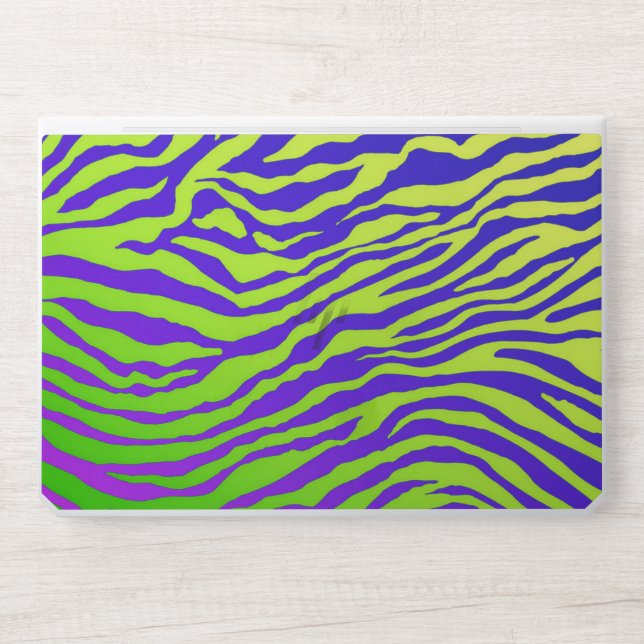 Green Zebra HP Laptop Skin (Front)