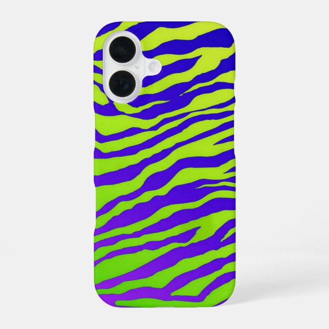 Green Zebra Iphone Case (Back)