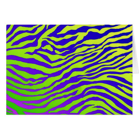Green Zebra (landscape) Cards (Front Horizontal)