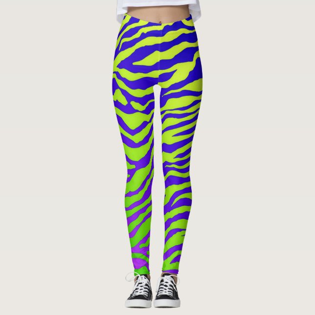 Green Zebra Leggings (Front)