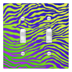 Green Zebra Light Switch Cover