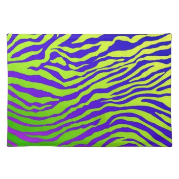 Green Zebra Placemat by CBgreetingsndesigns at Zazzle