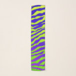 Green Zebra Scarf<br><div class="desc">Green and purple zebra stripes design.</div>