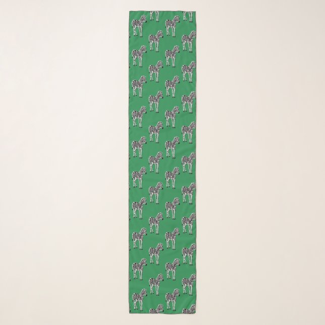 Green Zebra Scarf (Front)