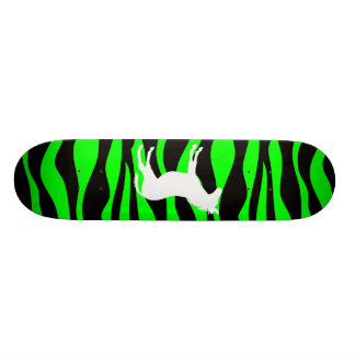 Green Zebra Skateboard Deck